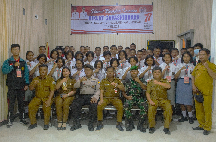 Diklat Calon Pasukan Pengibar Bendera Pusaka (PASKIBRAKA) Tingkat Kabupaten Humbang Hasundutan Tahun 2022